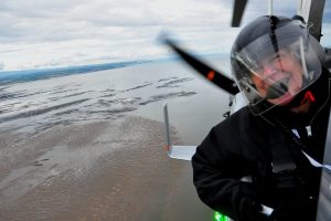 Up in the gyroplane
