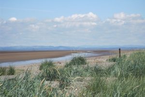 Fore-dunes and the 'Tommy- legs' lighthouse near Silloth
